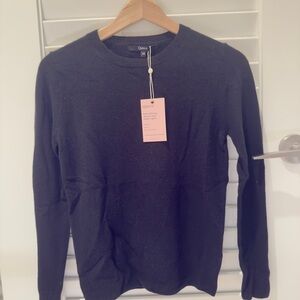 Quince Black Cashmere Sweater